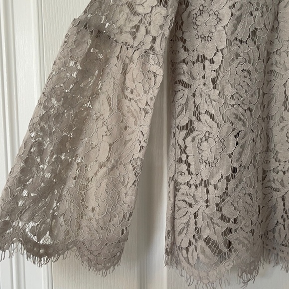 Adiva Gray Flare Sleeve Top - Picture 3 of 6